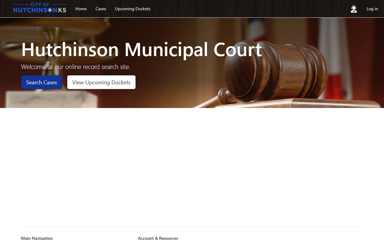 Reno County court dockets Hutchinson municipal record search home