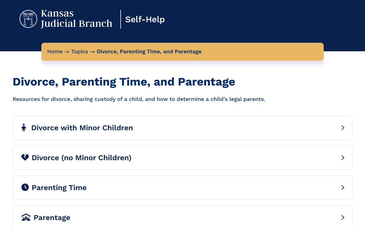 Reno County divorce records Kansas divorce self-help